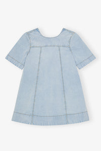 Robe courte trapèze en denim - Soft Chambray