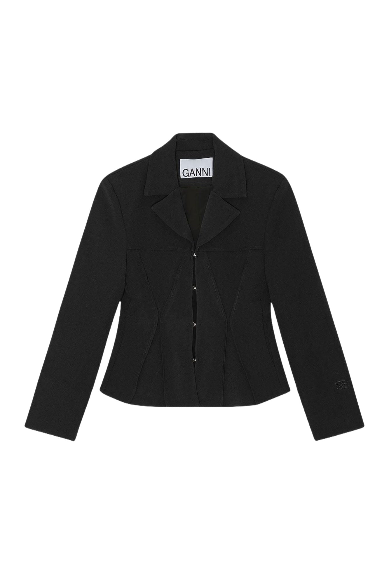Blazer ajusté en crêpe - Black