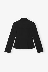Blazer ajusté en crêpe - Black