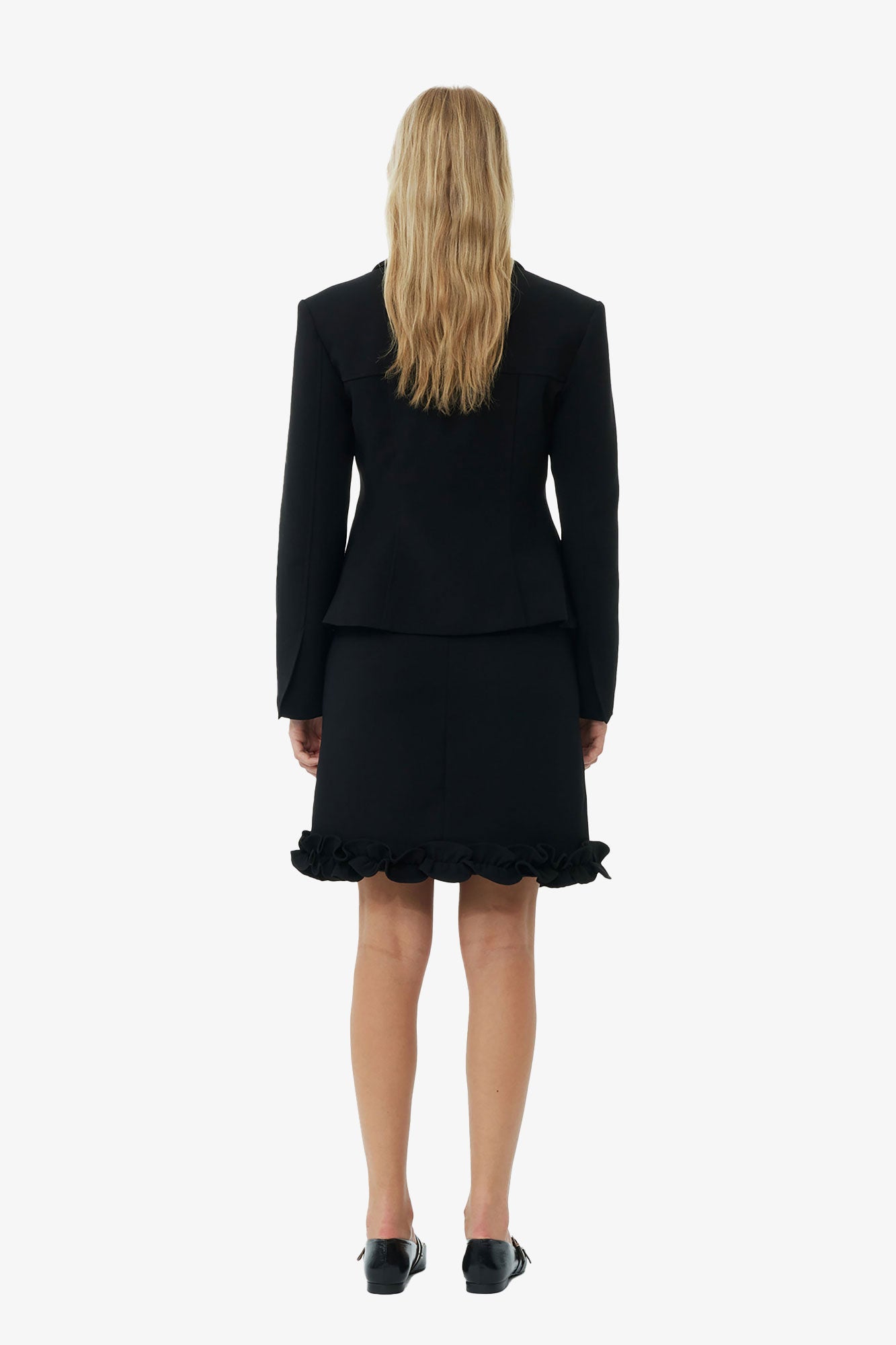 Blazer ajusté en crêpe - Black