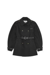 Trench court ceinturé - Black
