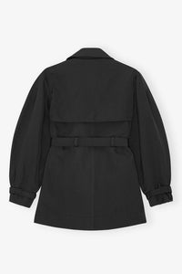 Trench court ceinturé - Black