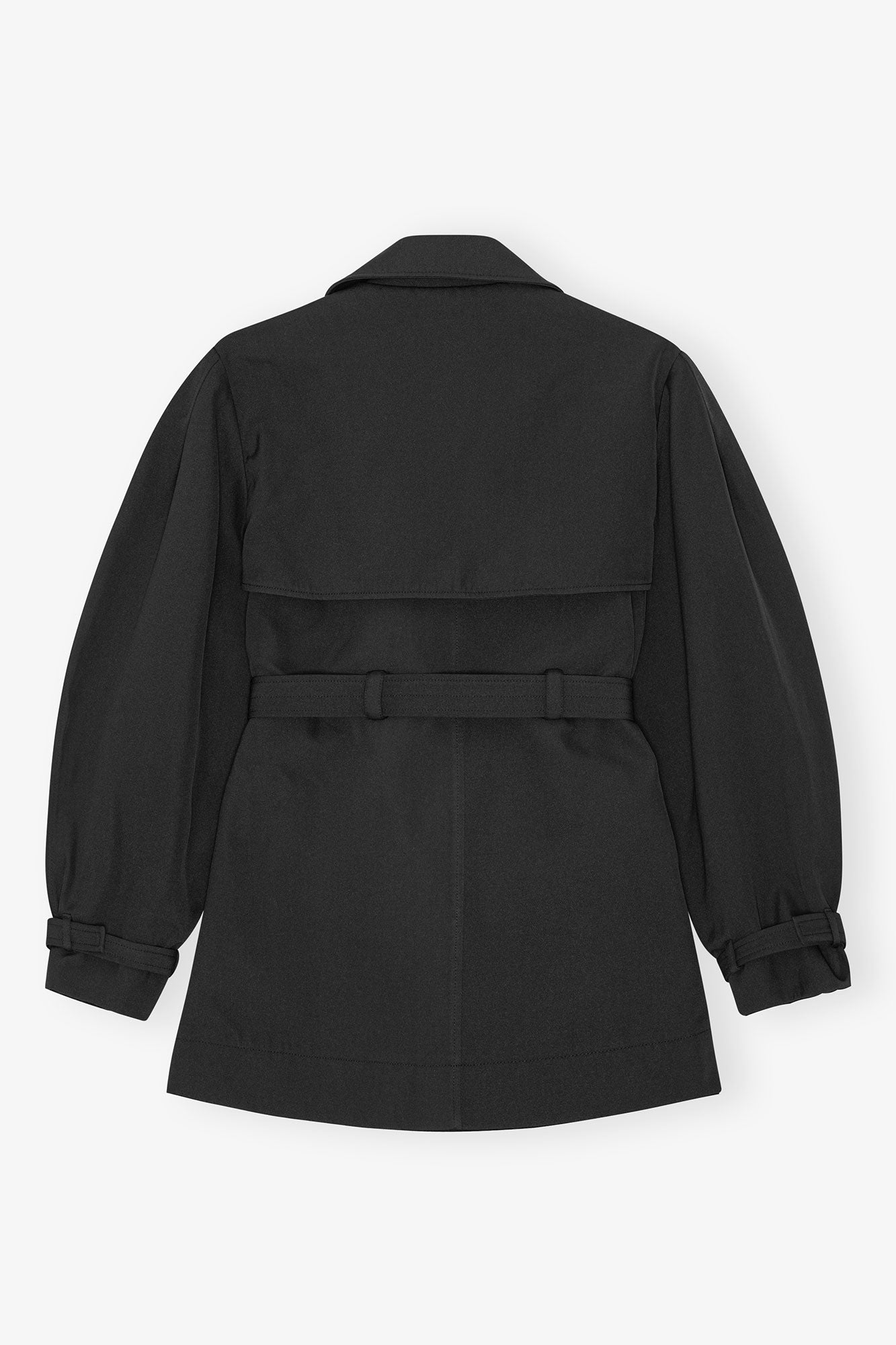 Trench court ceinturé - Black