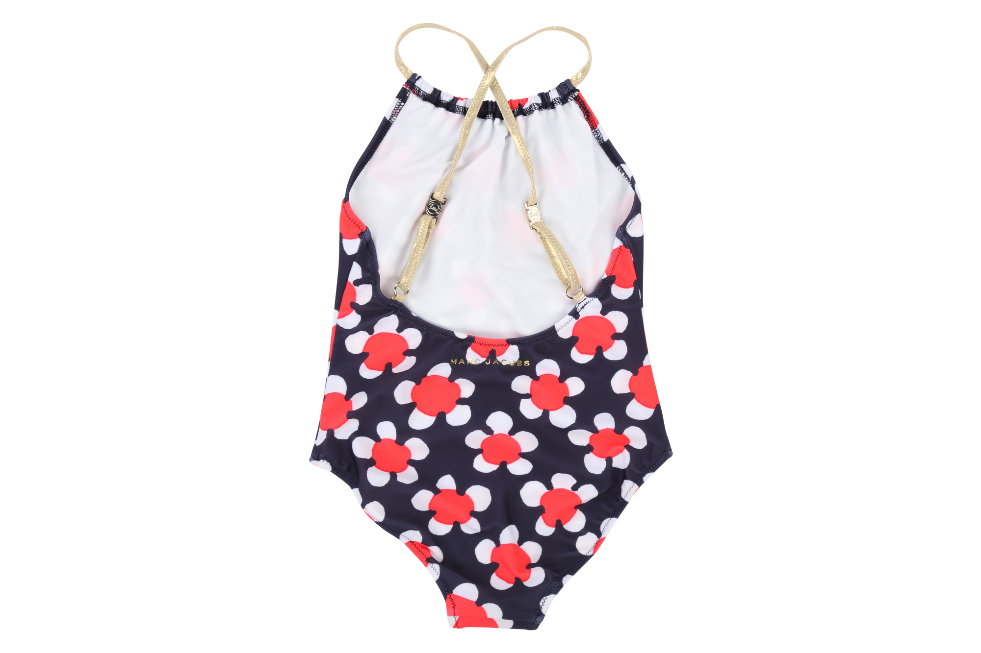 1-piece print swimming costume - Blue Pink