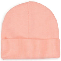 Bonnet avec étiquette gomme siglée - Rose candy