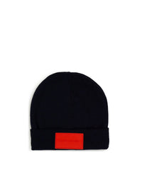 Bonnet avec étiquette gomme siglée - Dark Blue
