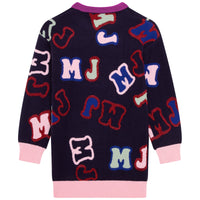 Robe tricot en jacquard lettres MJ - Dark blue