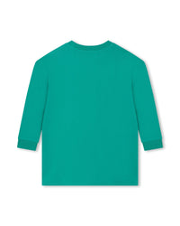 Robe avec logo en coton - Vert
