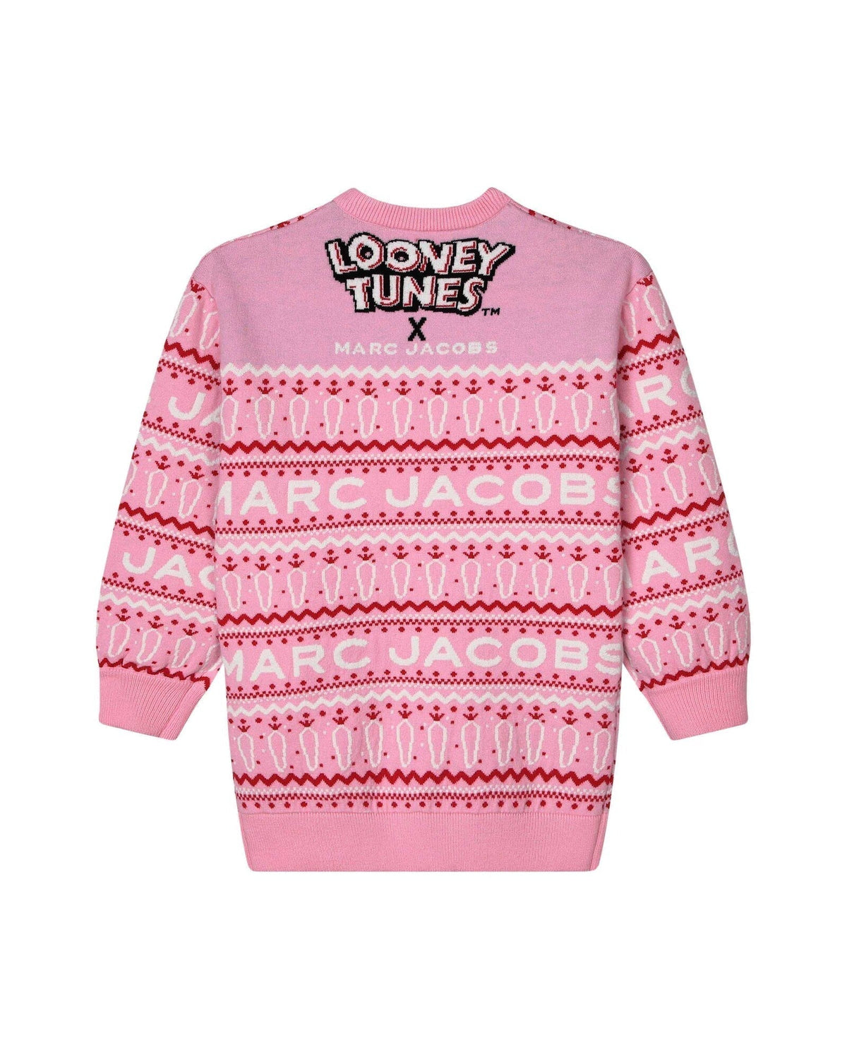 Robe jacquard en tricot - Rose Candy
