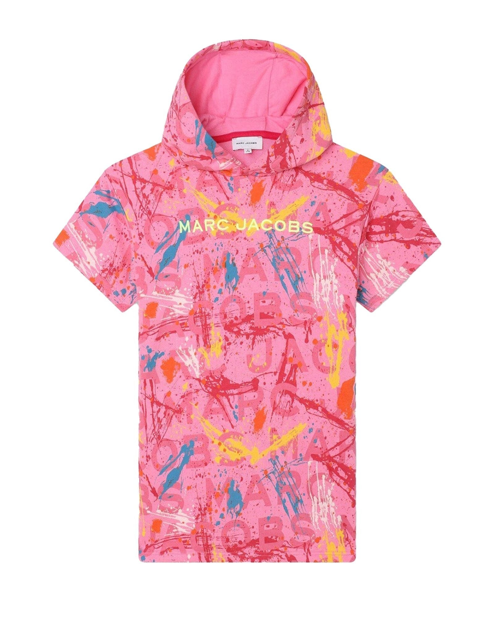 Robe à capuche en coton - Rose candy