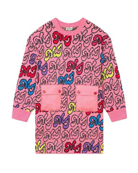 Robe jacquard en tricot - Rose Candy