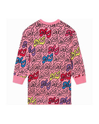Robe en tricot - Rose candy