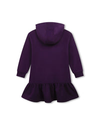 Robe à capuche en coton - Violette