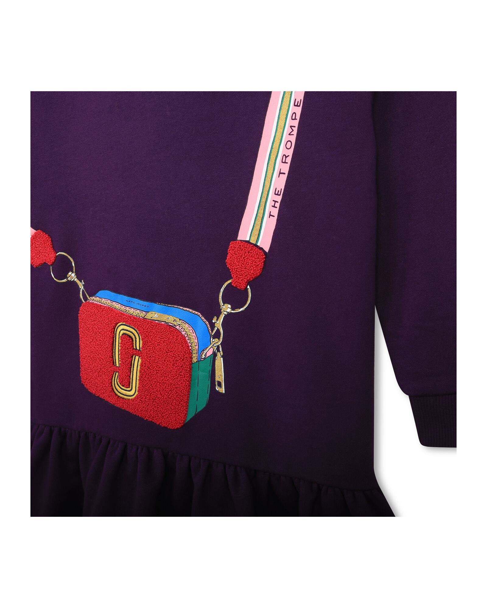 Robe à capuche en coton - Violette