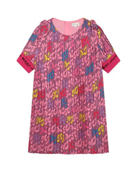 Robe plissée - Rose candy