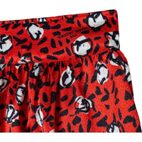 Jupe en satin imprimé all-over Abstract - New red