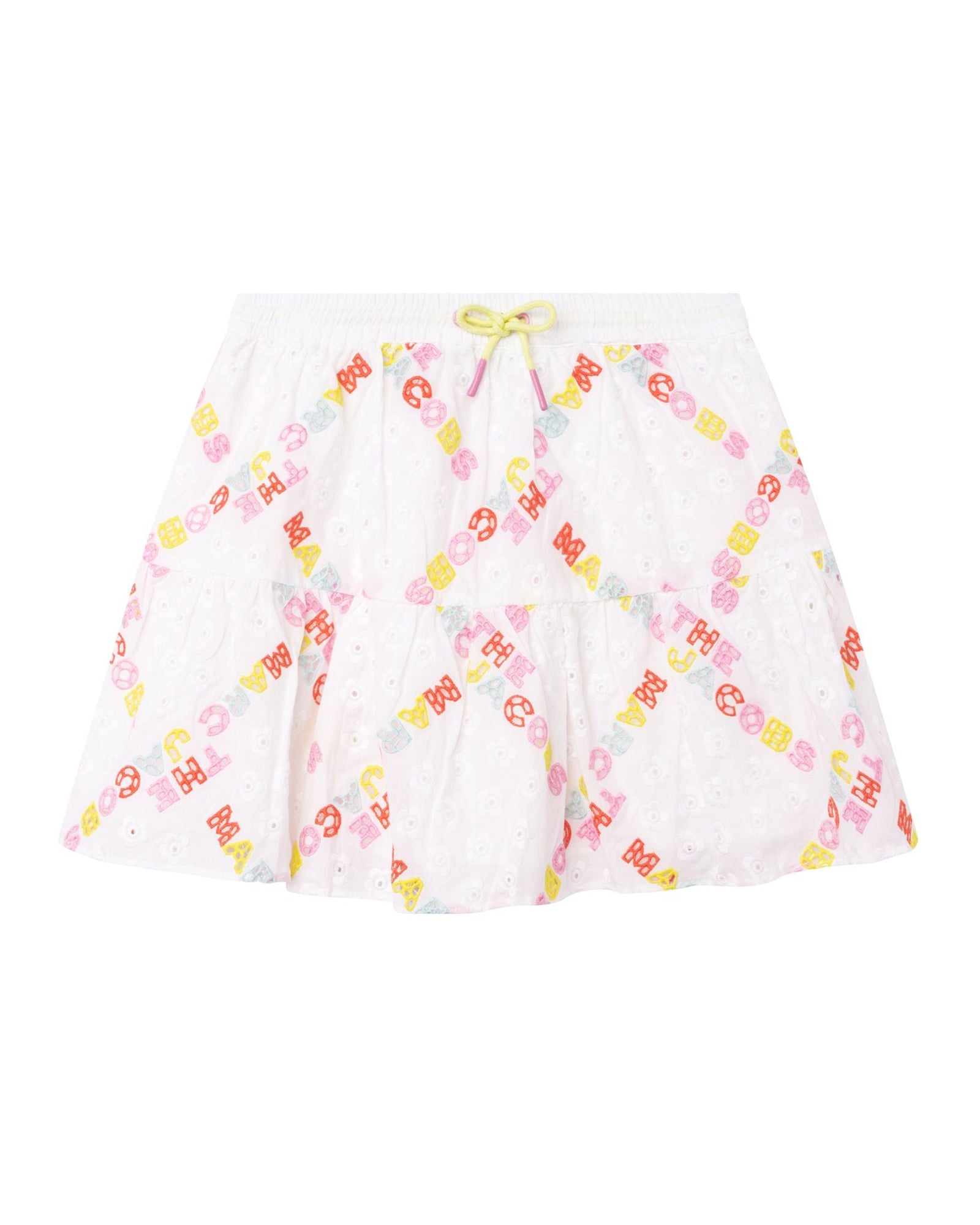 Jupe en voile ceinturée - Blanc