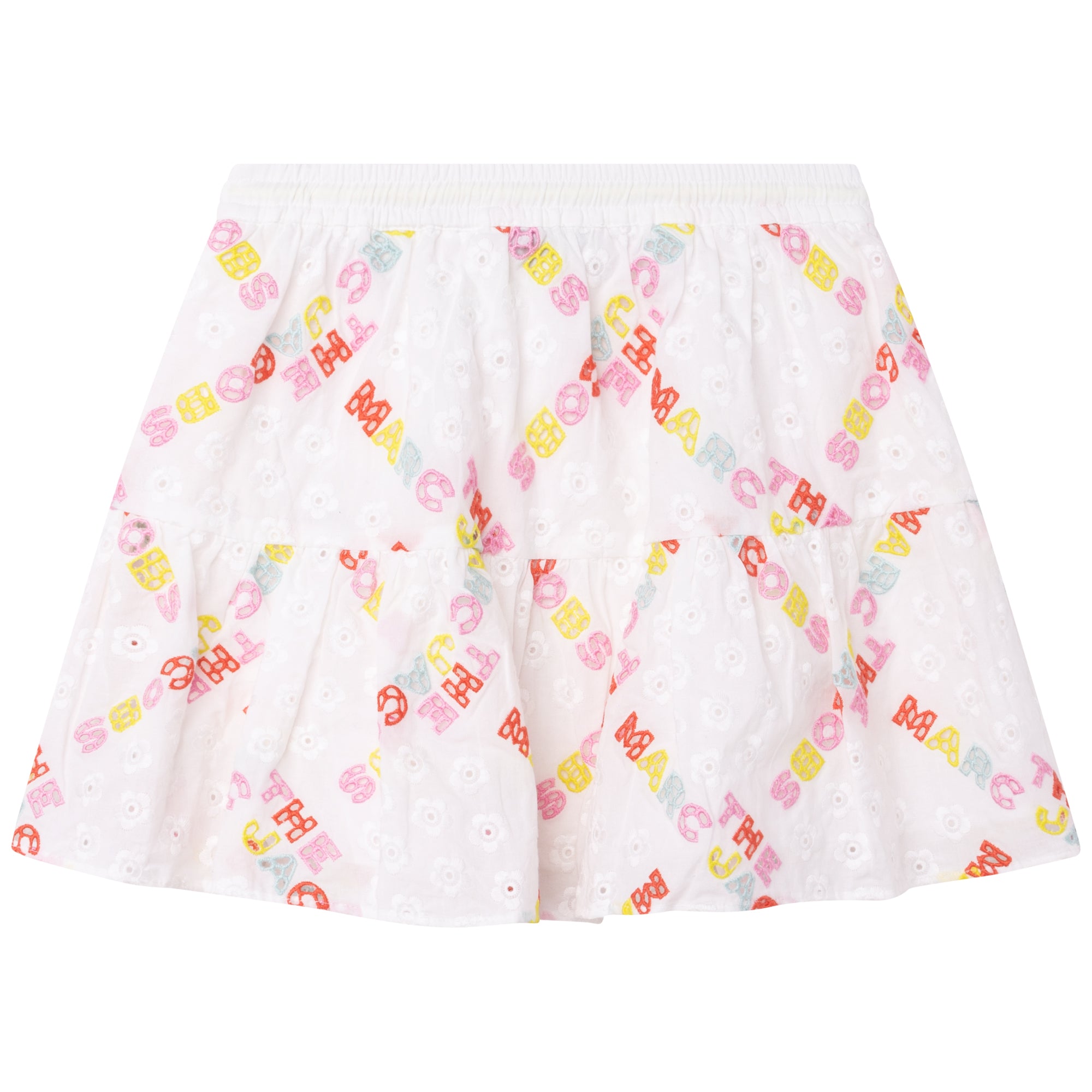 Jupe en voile ceinturée - Blanc