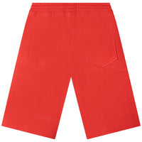 Jupe culotte en effet cuir - Bright orange