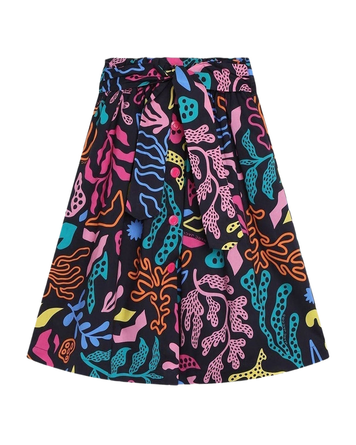 Jupe imprimée "Algues" multicolores - Dark Blue