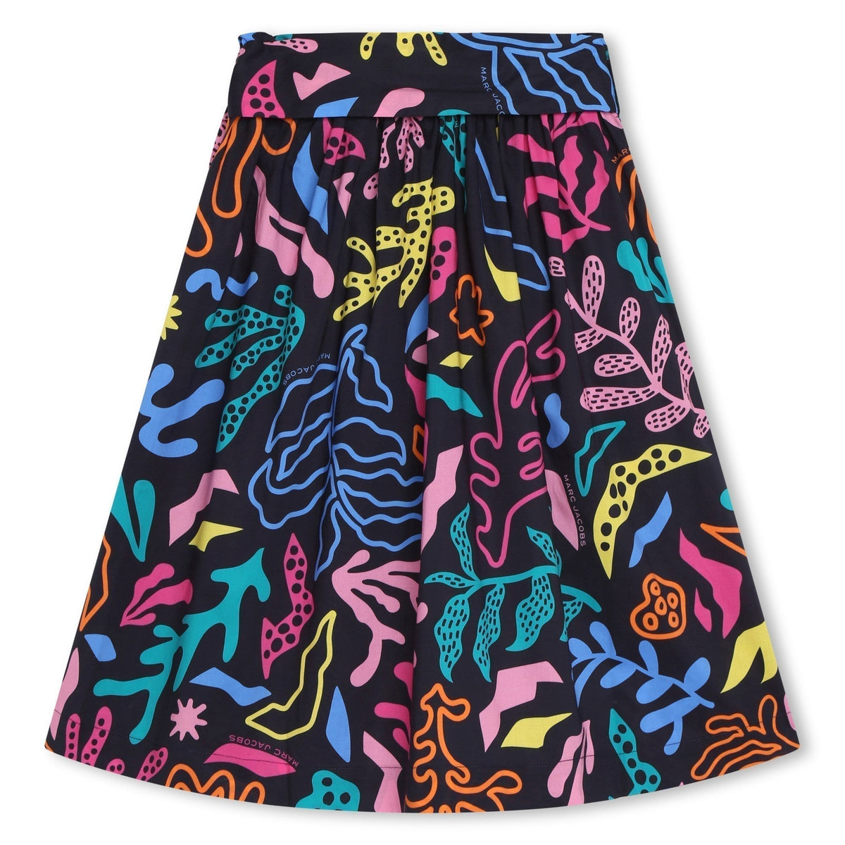 Jupe imprimée "Algues" multicolores - Dark Blue
