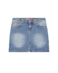 Jupe 5 poches en denim - Denim Blue