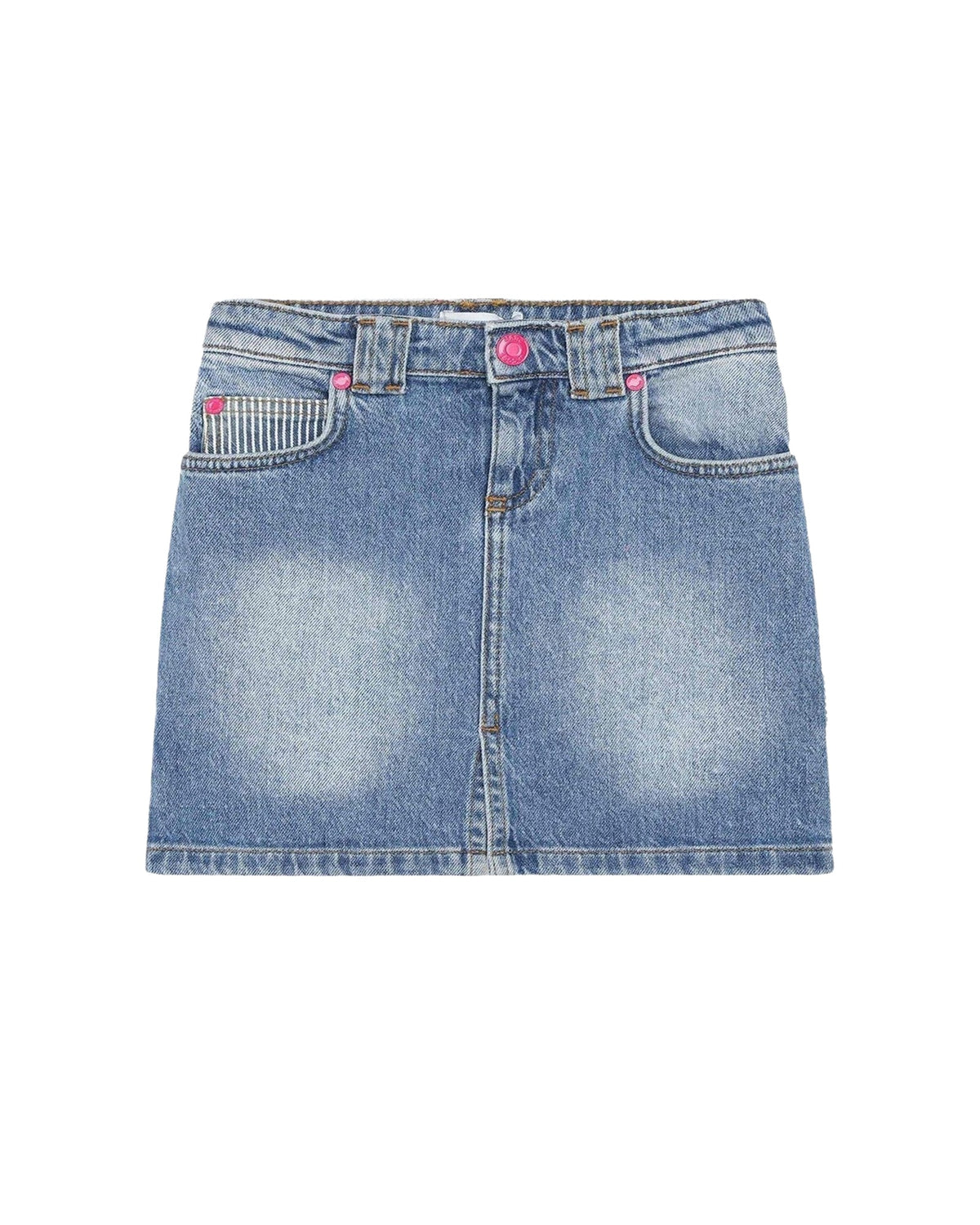 Jupe 5 poches en denim - Denim Blue