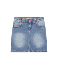 Jupe 5 poches en denim - Denim blue