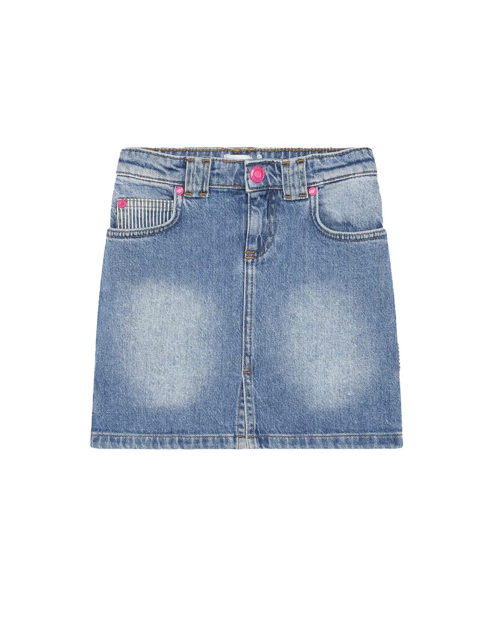 Jupe 5 poches en denim - Denim blue