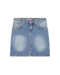 Jupe 5 poches en denim - Denim Blue