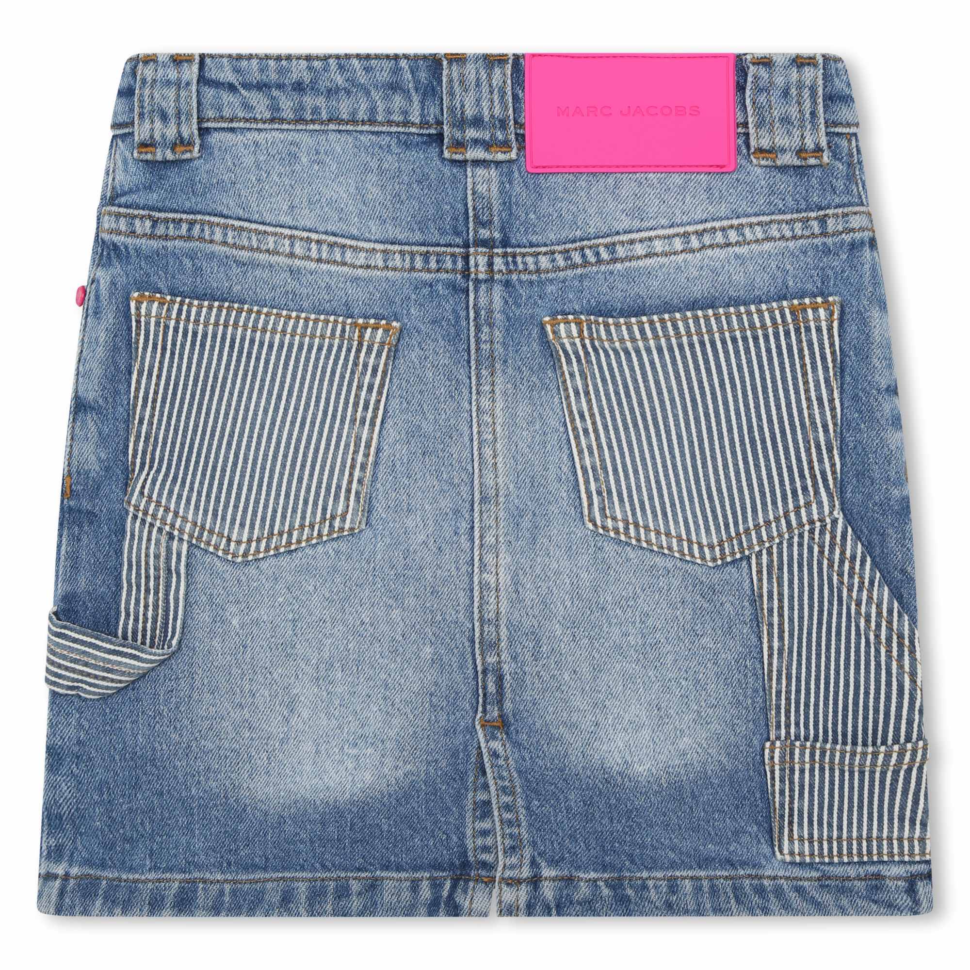 Jupe 5 poches en denim - Denim blue