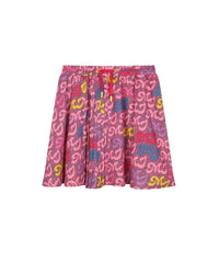 Jupe plissée à motifs - Rose Candy