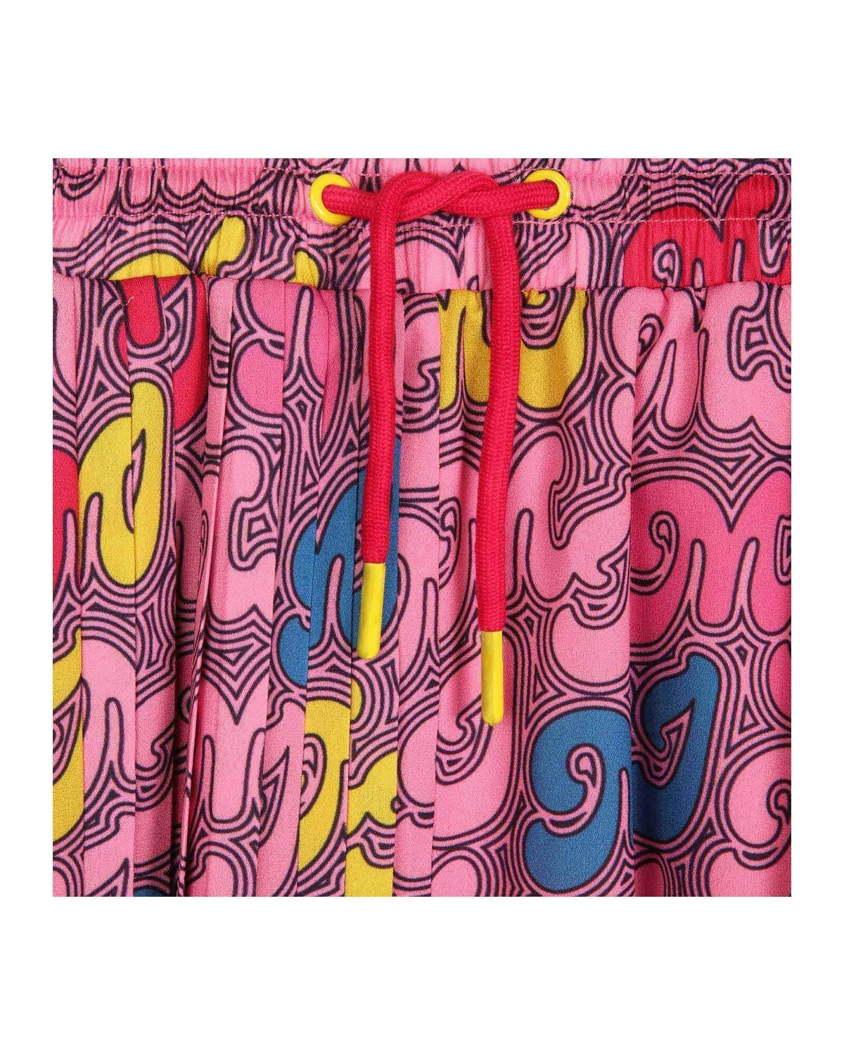 Jupe plissée à motifs - Rose Candy
