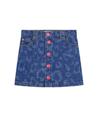 Jupe denim en coton - Denim Blue