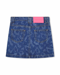 Jupe denim en coton - Denim Blue