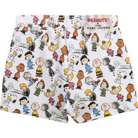 Short à taille élastiquée - Blanc