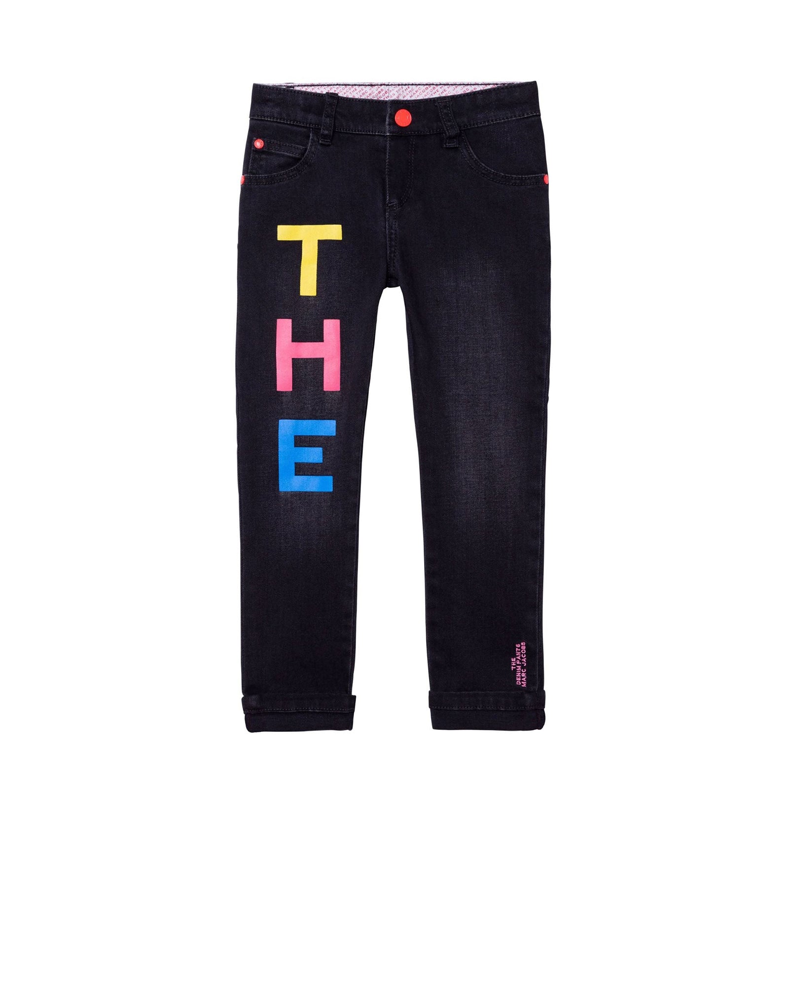 Trousers with embroidery - Denimblackla