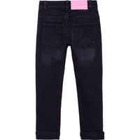 Trousers with embroidery - Denimblackla