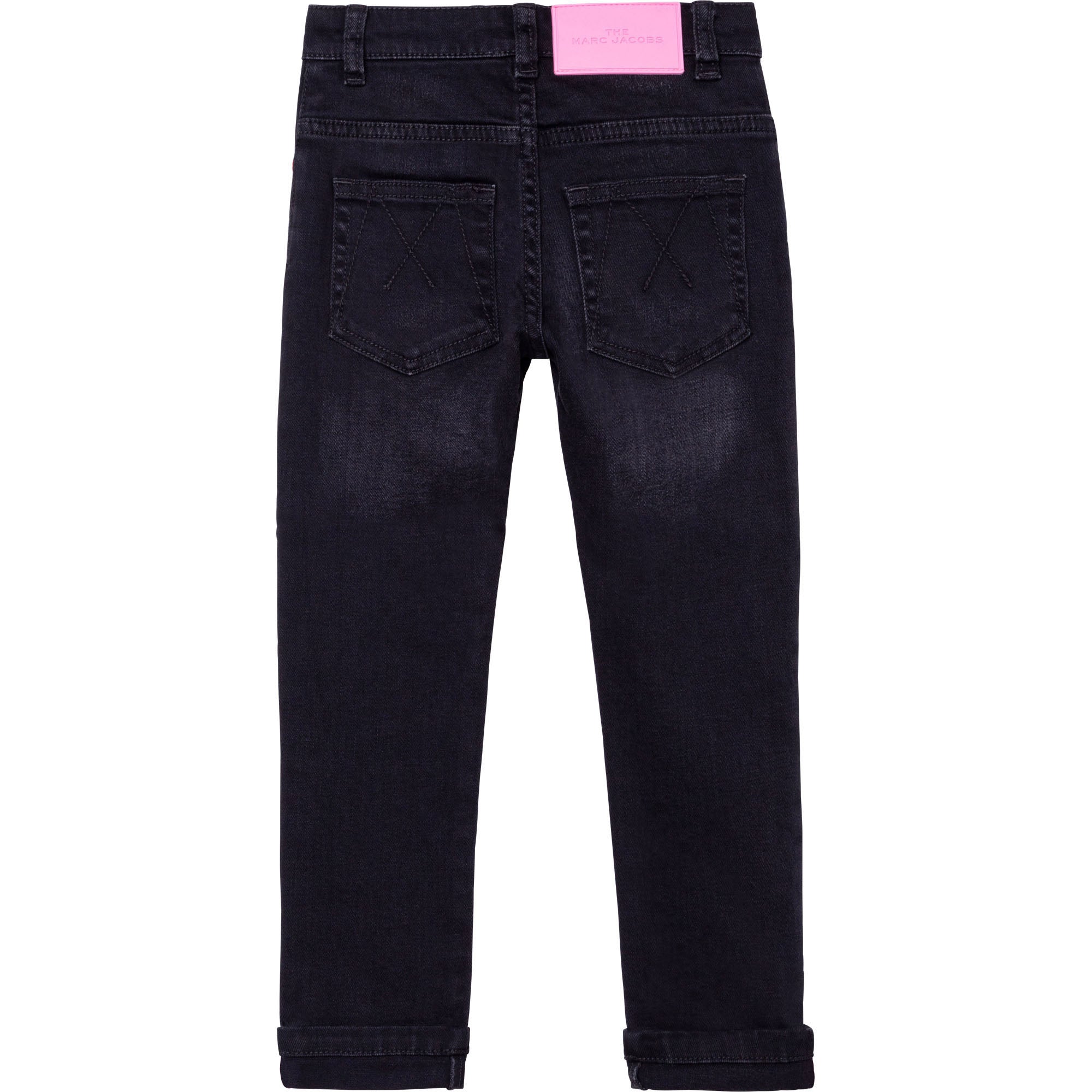 Trousers with embroidery - Denimblackla