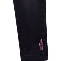 Trousers with embroidery - Denimblackla