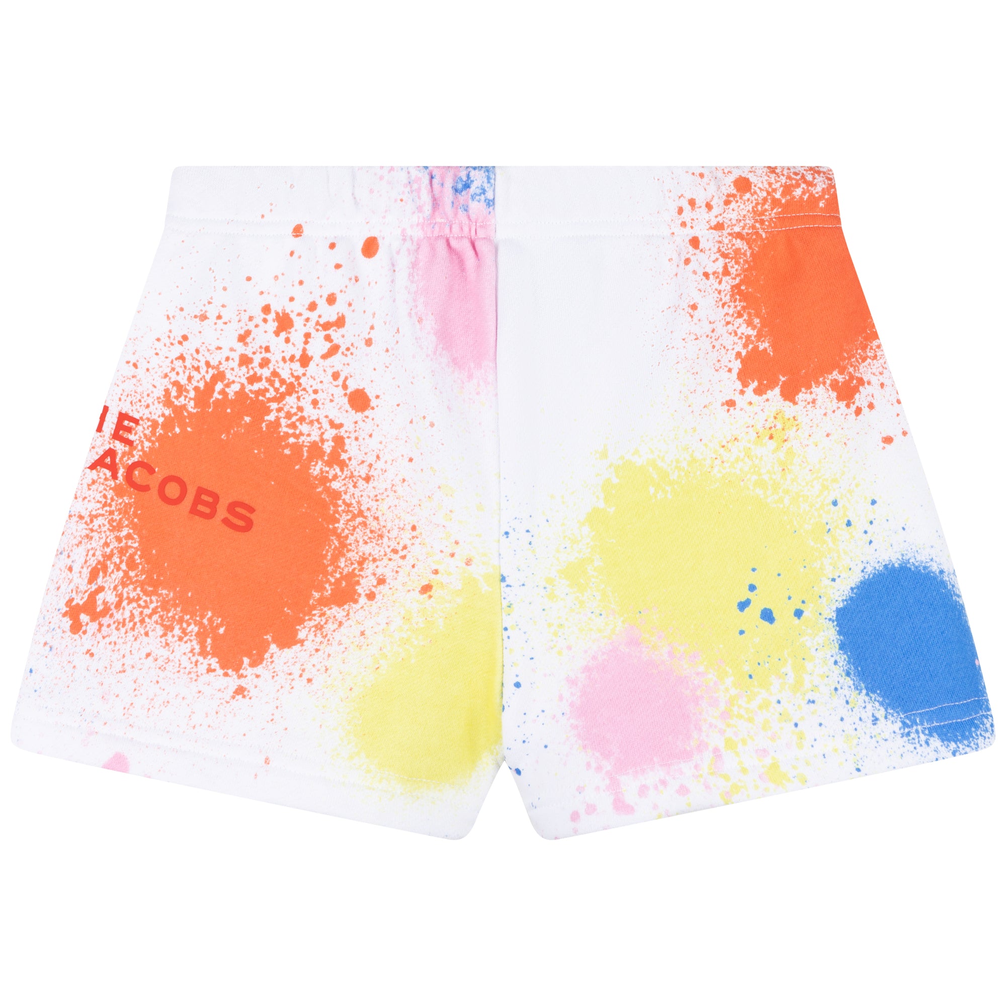 Short à taille élastiquée - Blanc