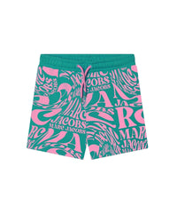 Short en coton - Vert tropic