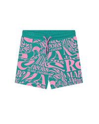 Short en coton girl - Vert Tropic