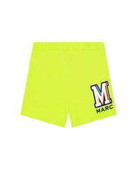 Short en molleton - Jaune fluo