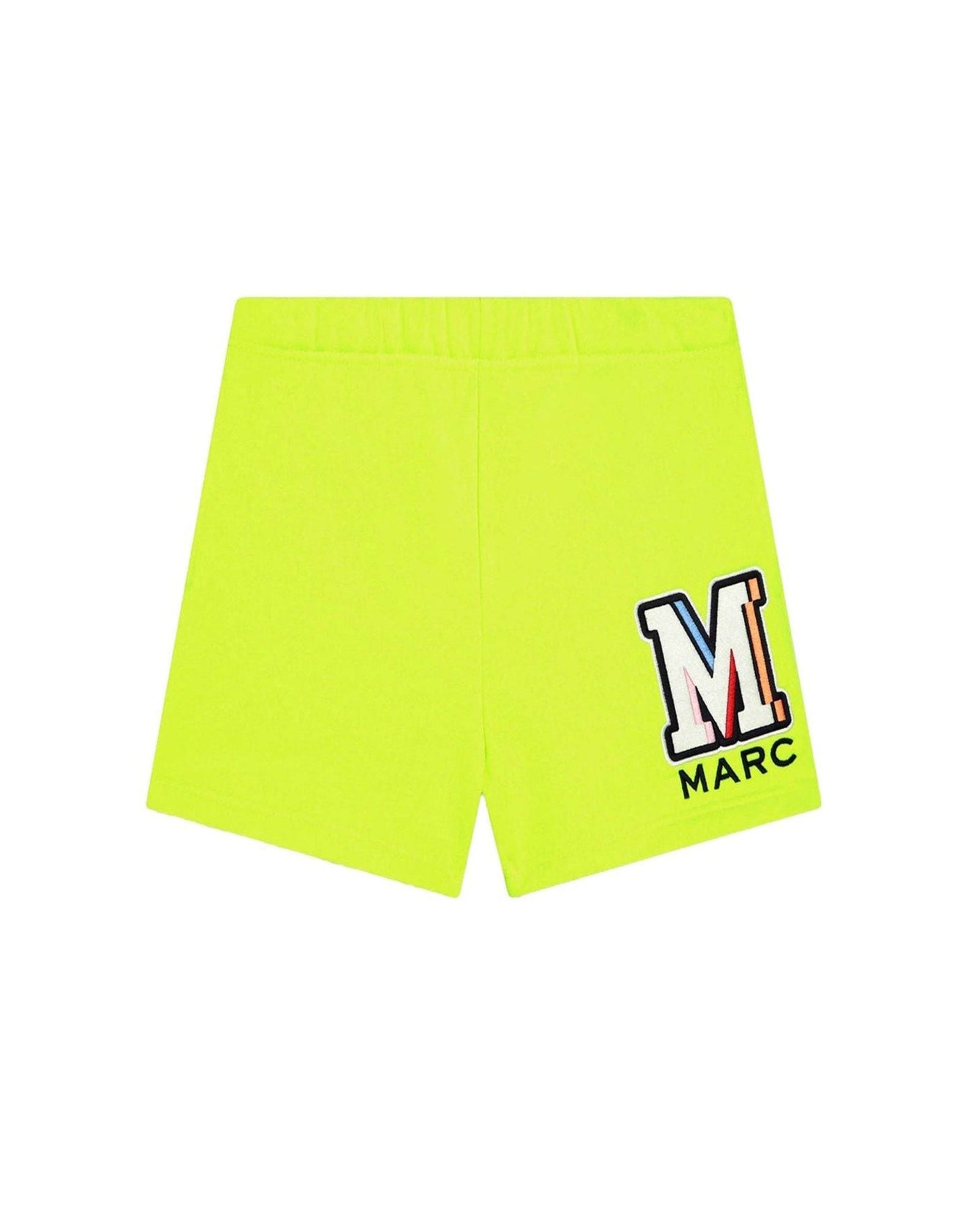 Short en molleton - Jaune fluo