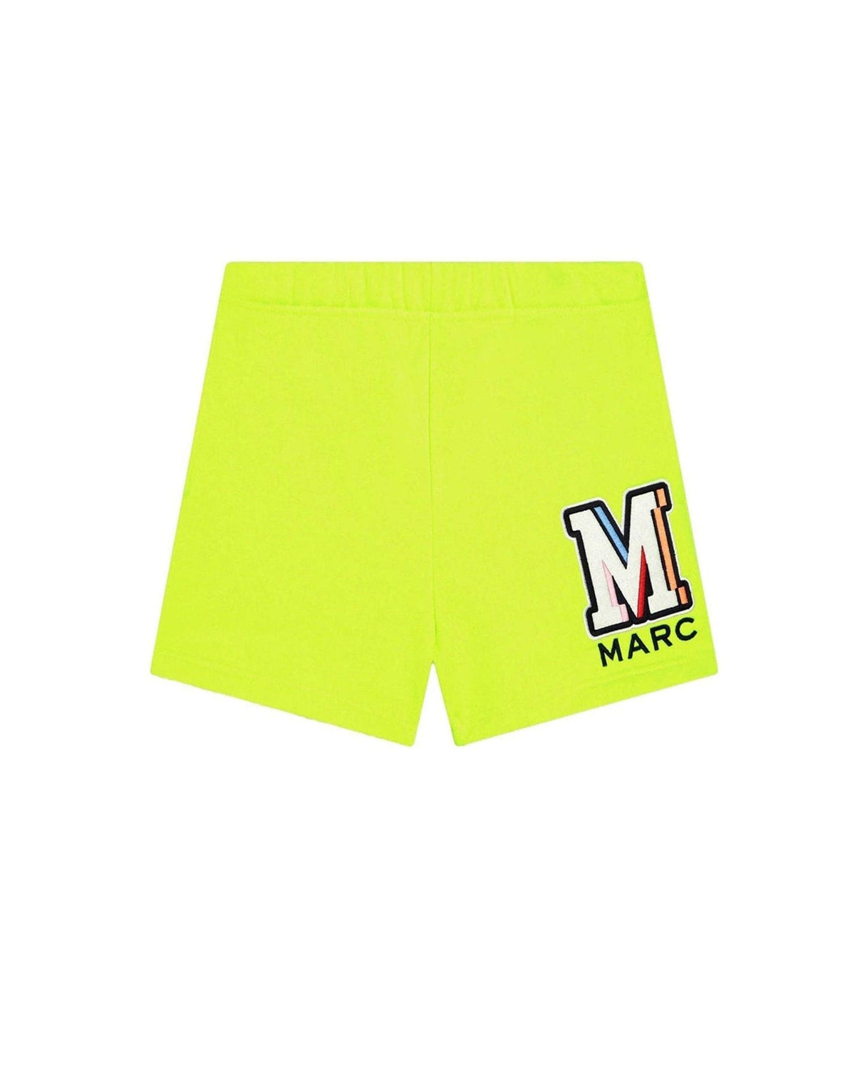 Short avec broderie - Jaune Fluo