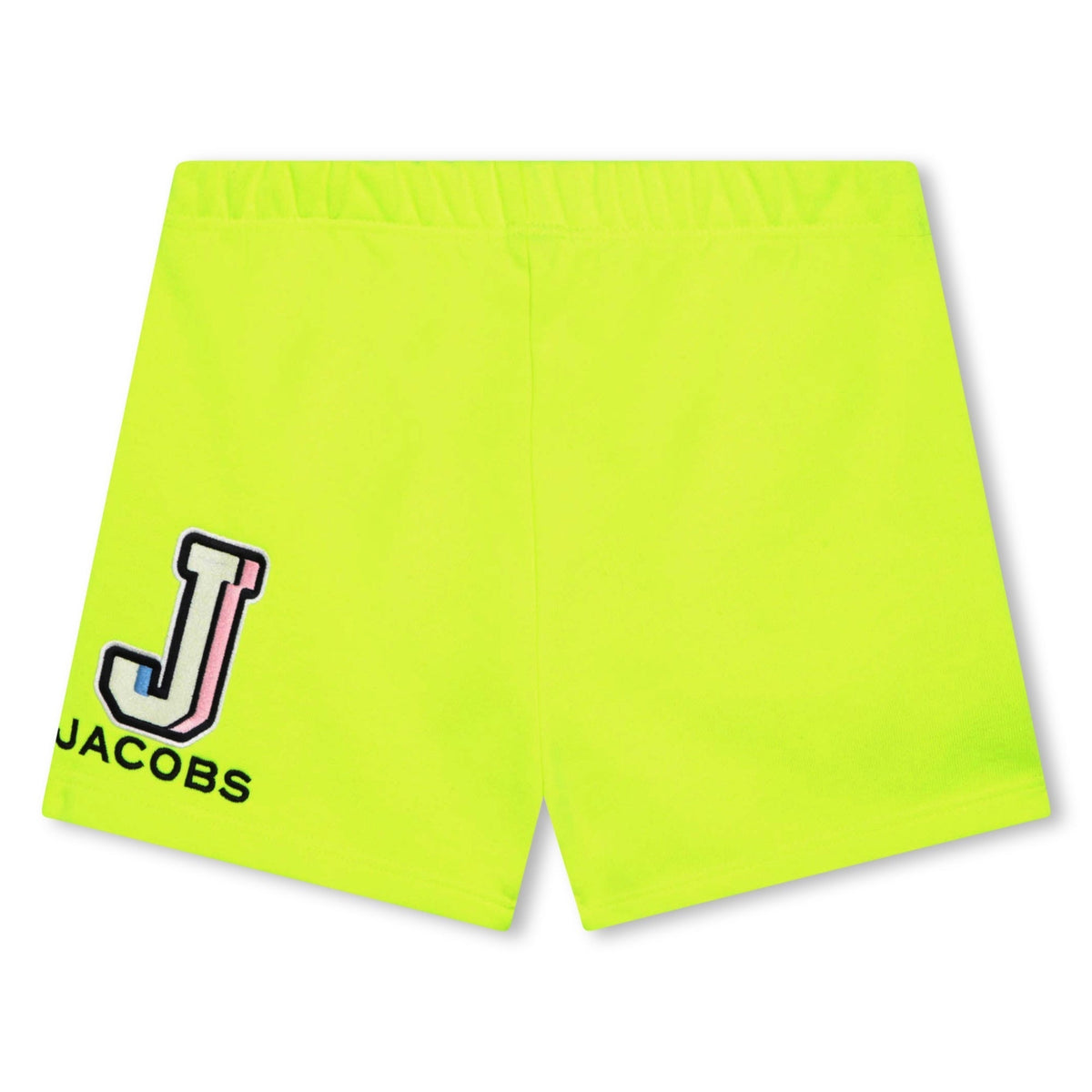 Short avec broderie - Jaune Fluo