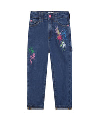 Pantalon denim en coton - Denim Blue