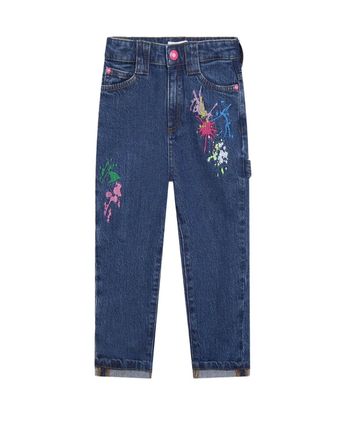 Pantalon denim en coton - Denim Blue