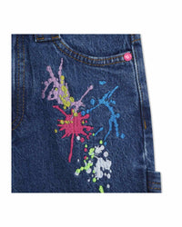 Pantalon denim en coton - Denim Blue